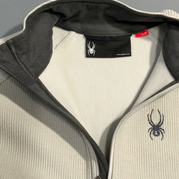 Spyder Mens Pullover Zip Up Sweater Size S EUC - Picture 4 of 10